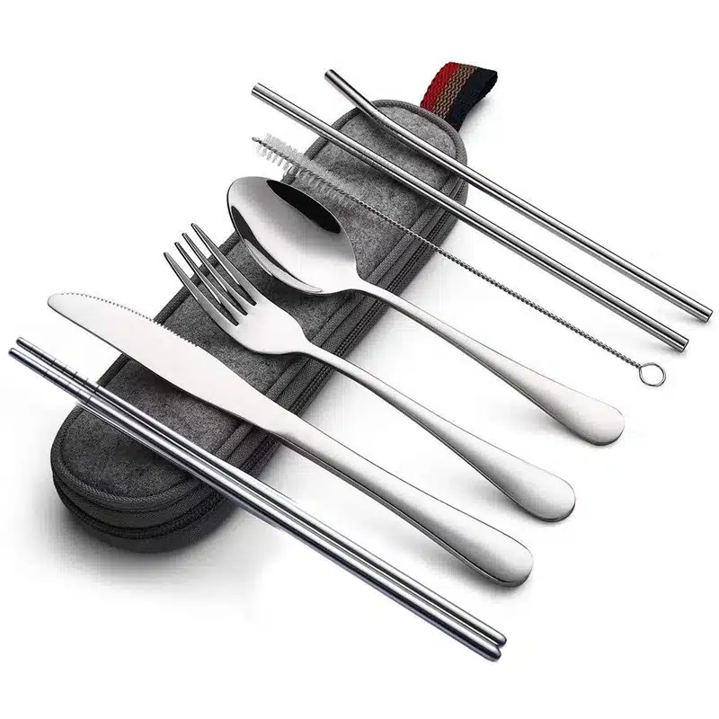 Sturdy Stainless Steel Travel Cutlery Set